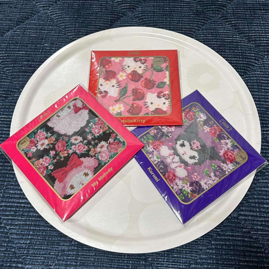 フェイラー・サンリオコラボ★タオルハンカチ3枚セット