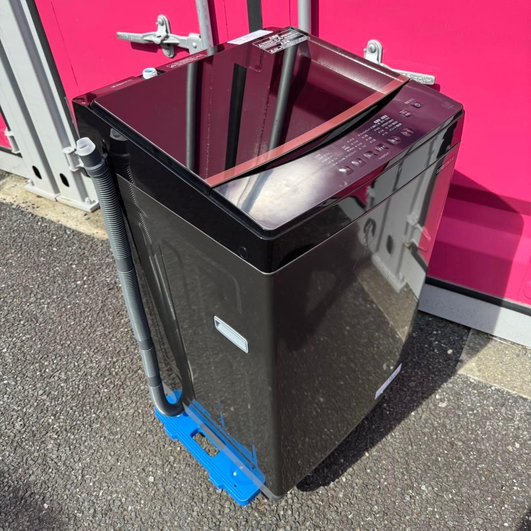 402★2023年製★アイリス　洗濯機　6KG ブラック　黒　ガラス