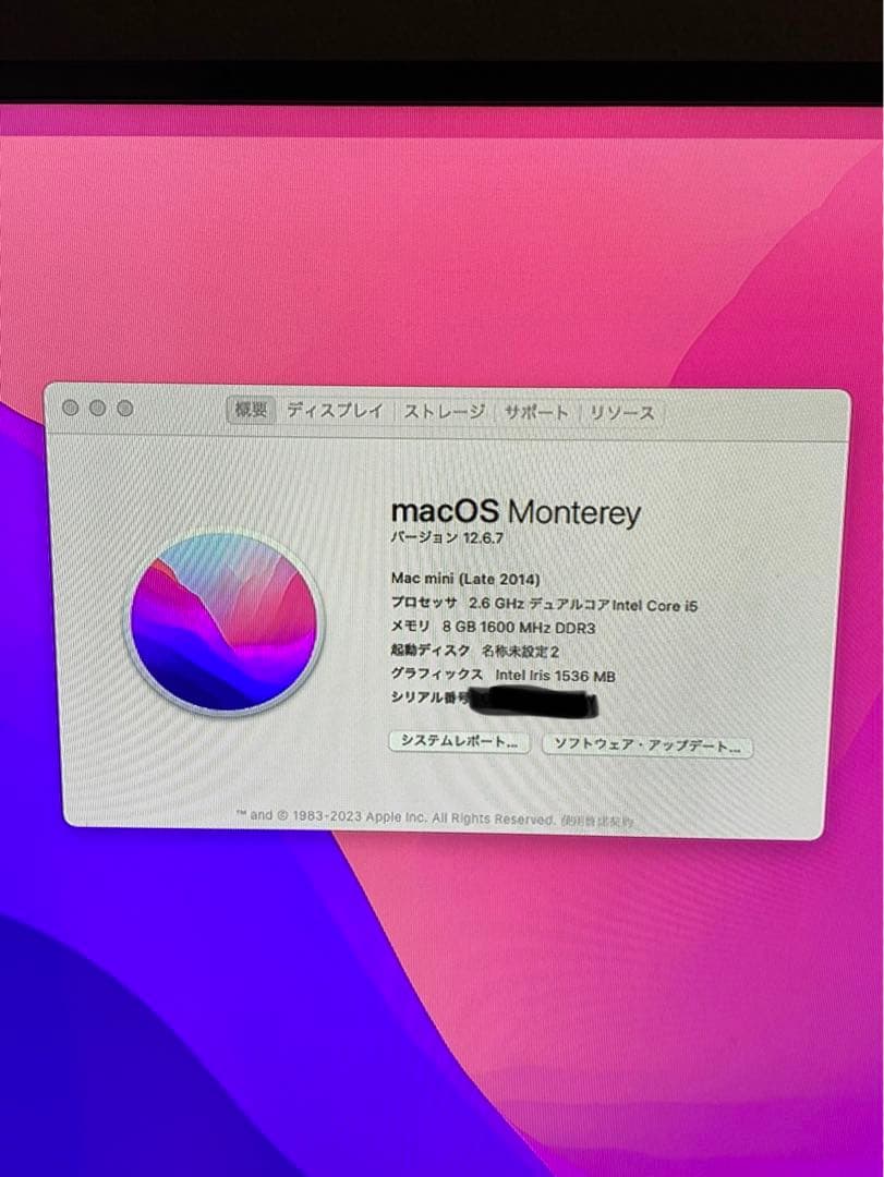 Macデスクトップ Mac mini i5 8GB 512GB SSD 500GB HHD 2014