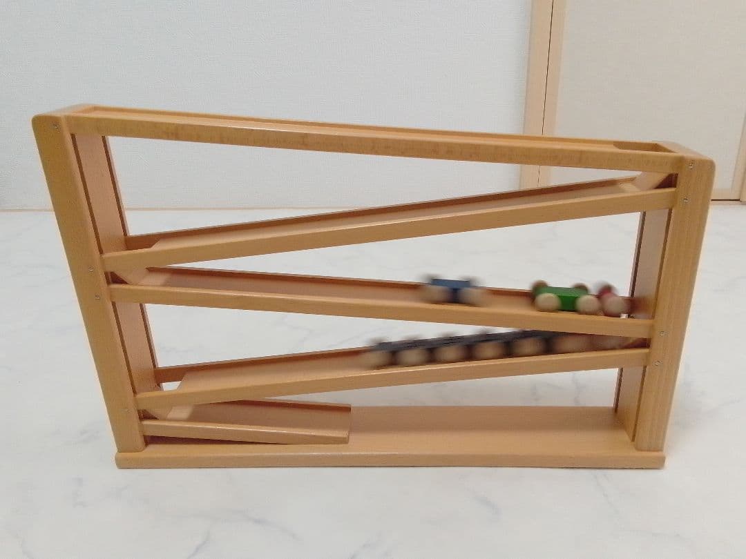 ベック社 BECK トレインカースロープ クネクネバーン 木 車 ミニカー