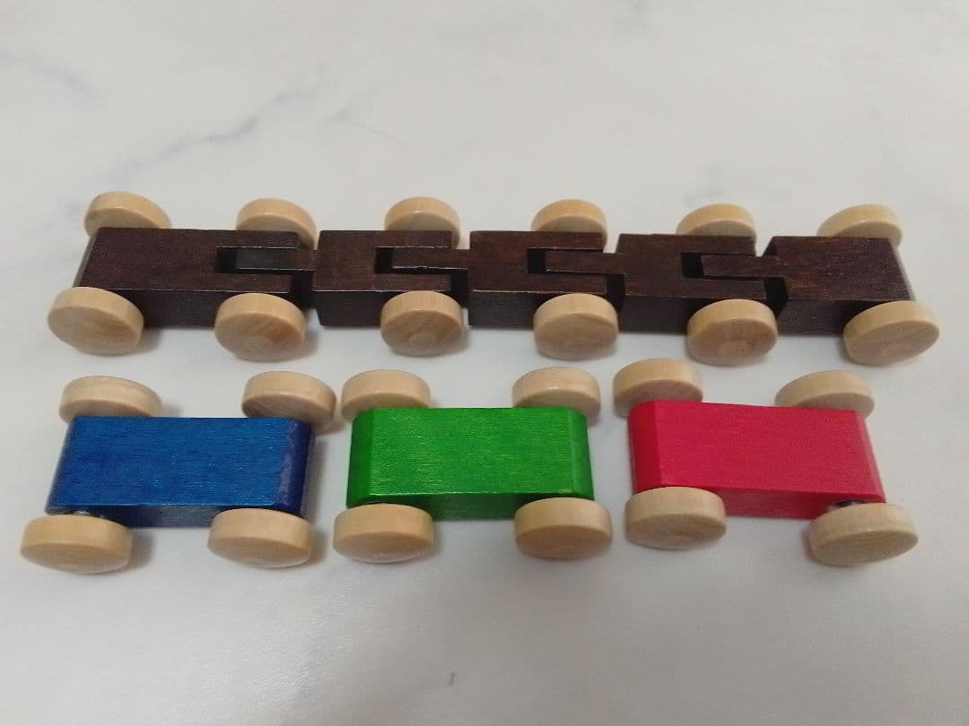 ベック社 BECK トレインカースロープ クネクネバーン 木 車 ミニカー