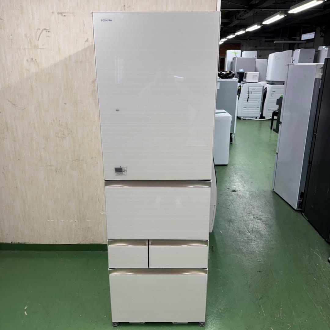 655 東芝 大型冷蔵庫 465L 400L強　小型　家庭用サイズ　自動製氷格安