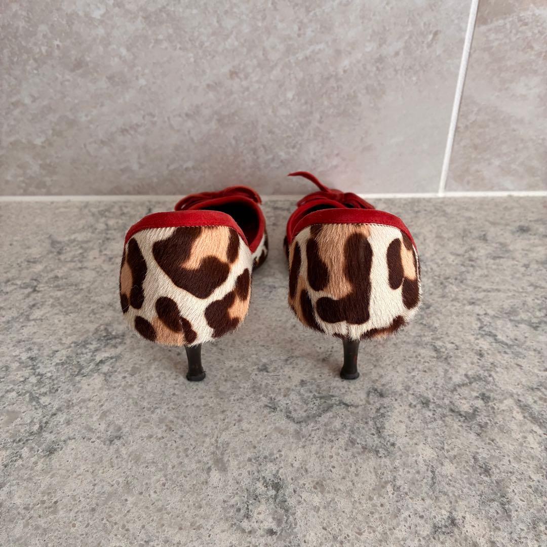 コーチ ヒョウ柄 パンプス バッグ セット