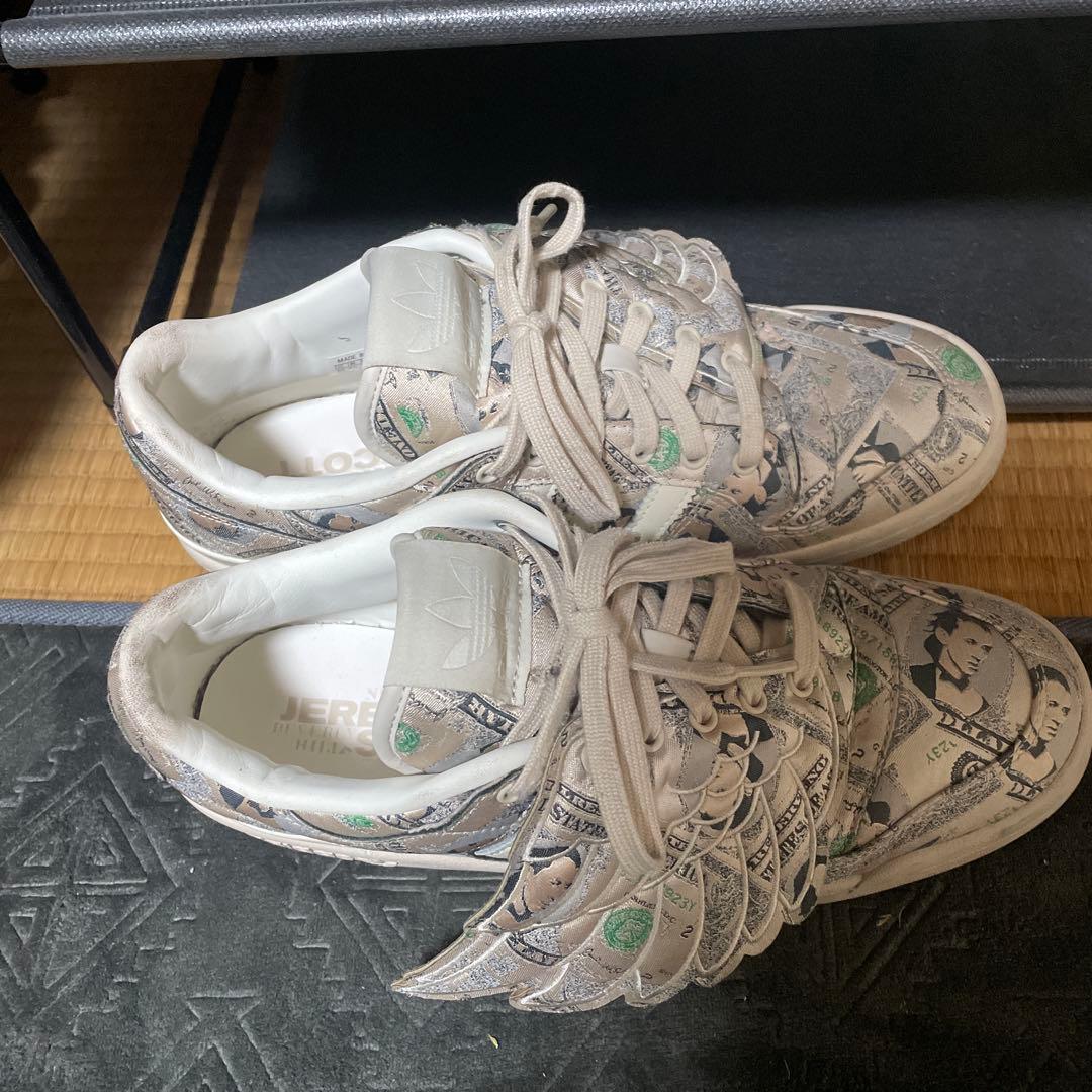 adidasフォーラム ジェレミースコット マネー柄 スニーカー ローカット