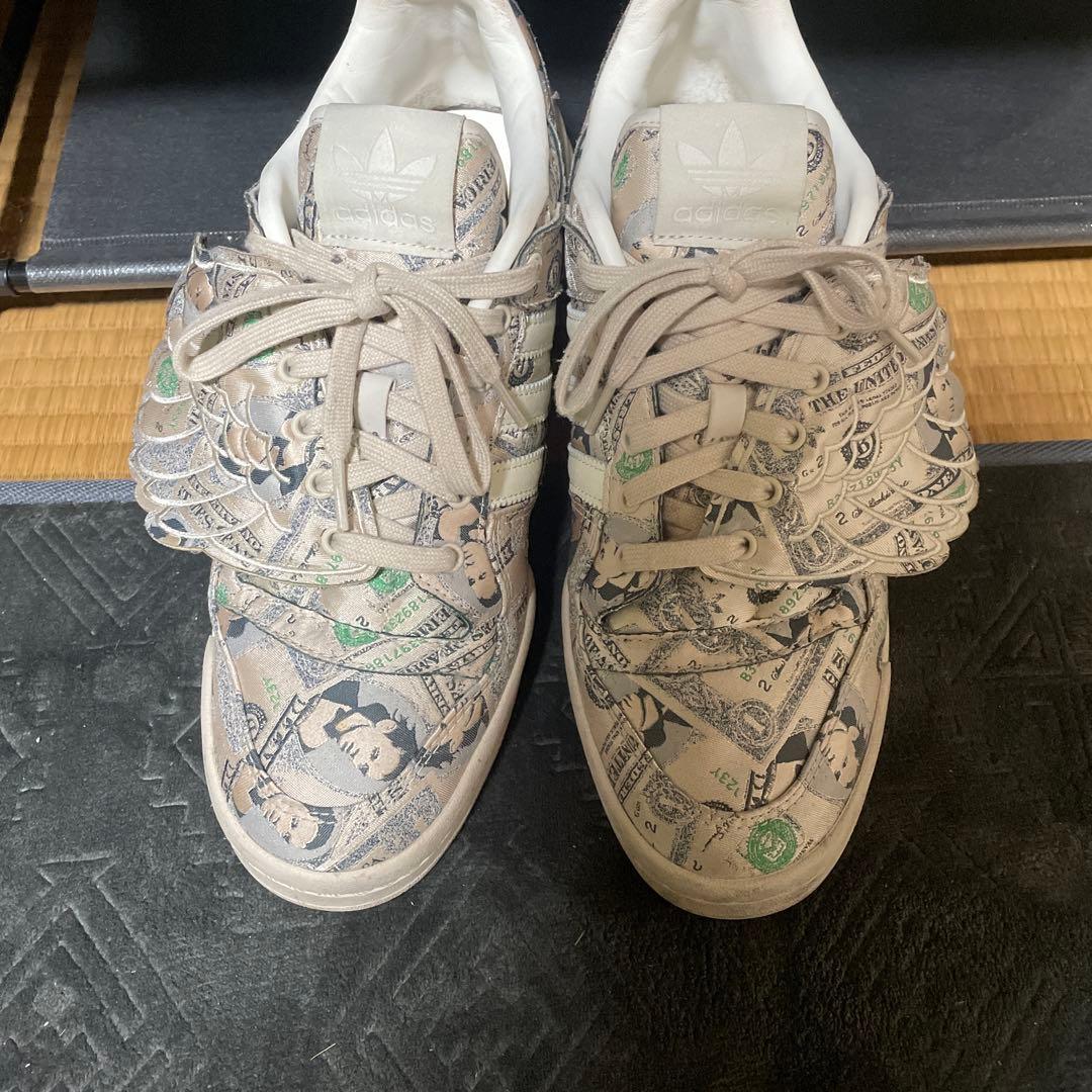 adidasフォーラム ジェレミースコット マネー柄 スニーカー ローカット