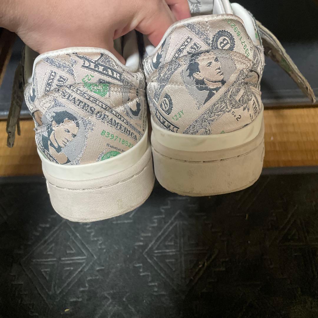 adidasフォーラム ジェレミースコット マネー柄 スニーカー ローカット