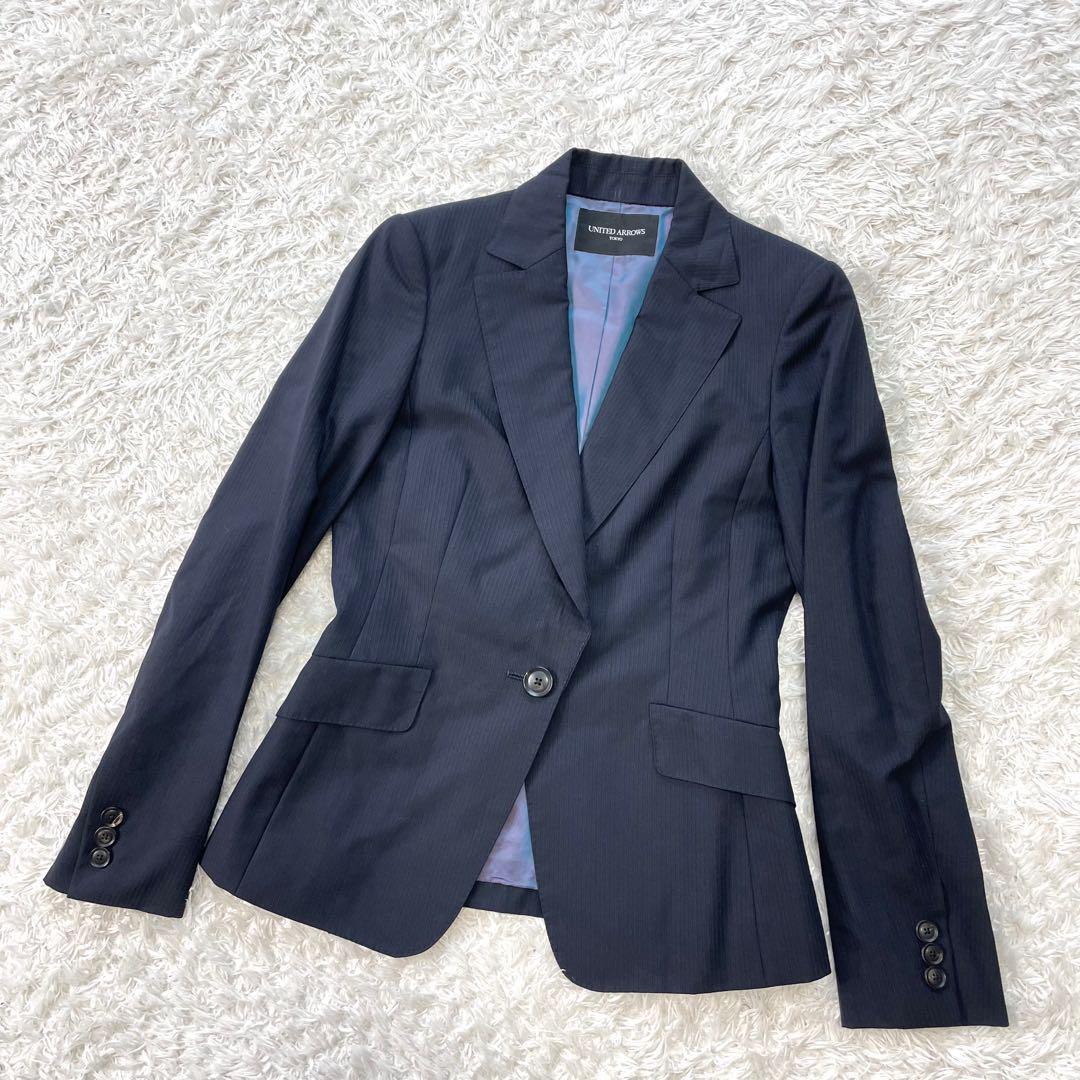 ユナイテッドアローズ スカート パンツ セットアップ ストライプ 3点セット