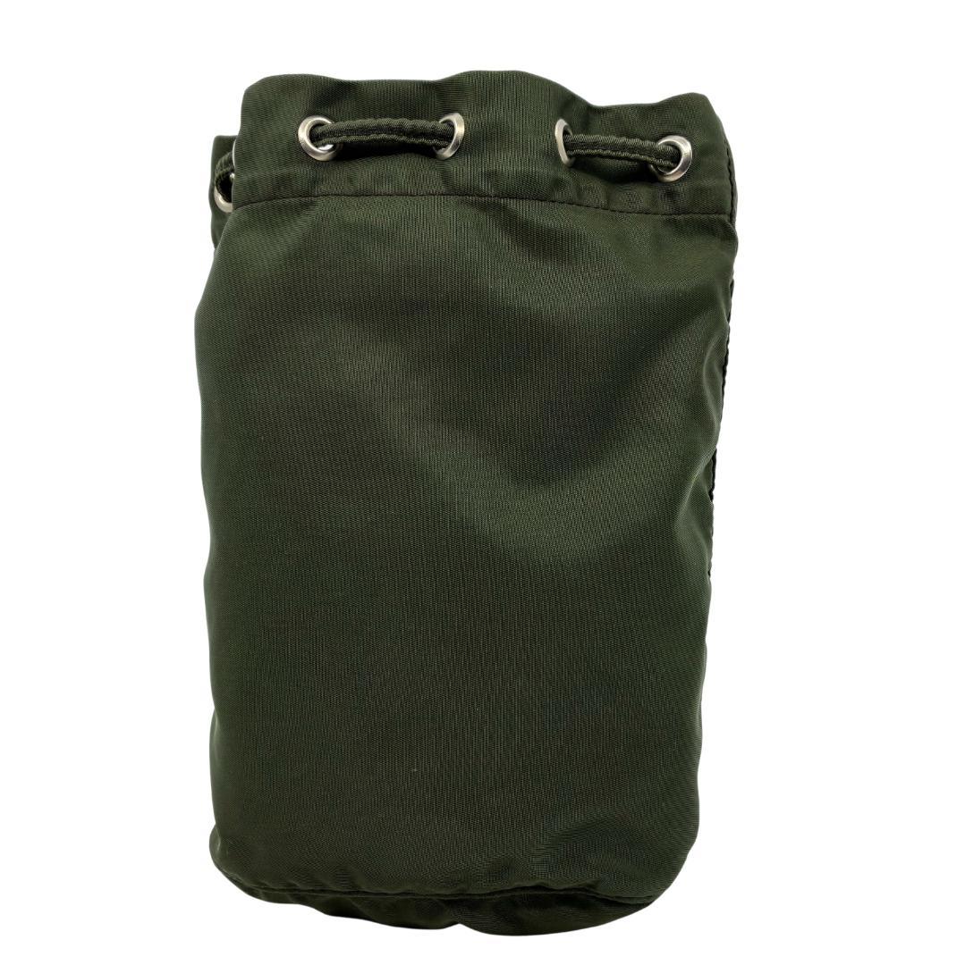 PRADA プラダ オリーブグリーン カーキ 巾着ポーチ A1361A2