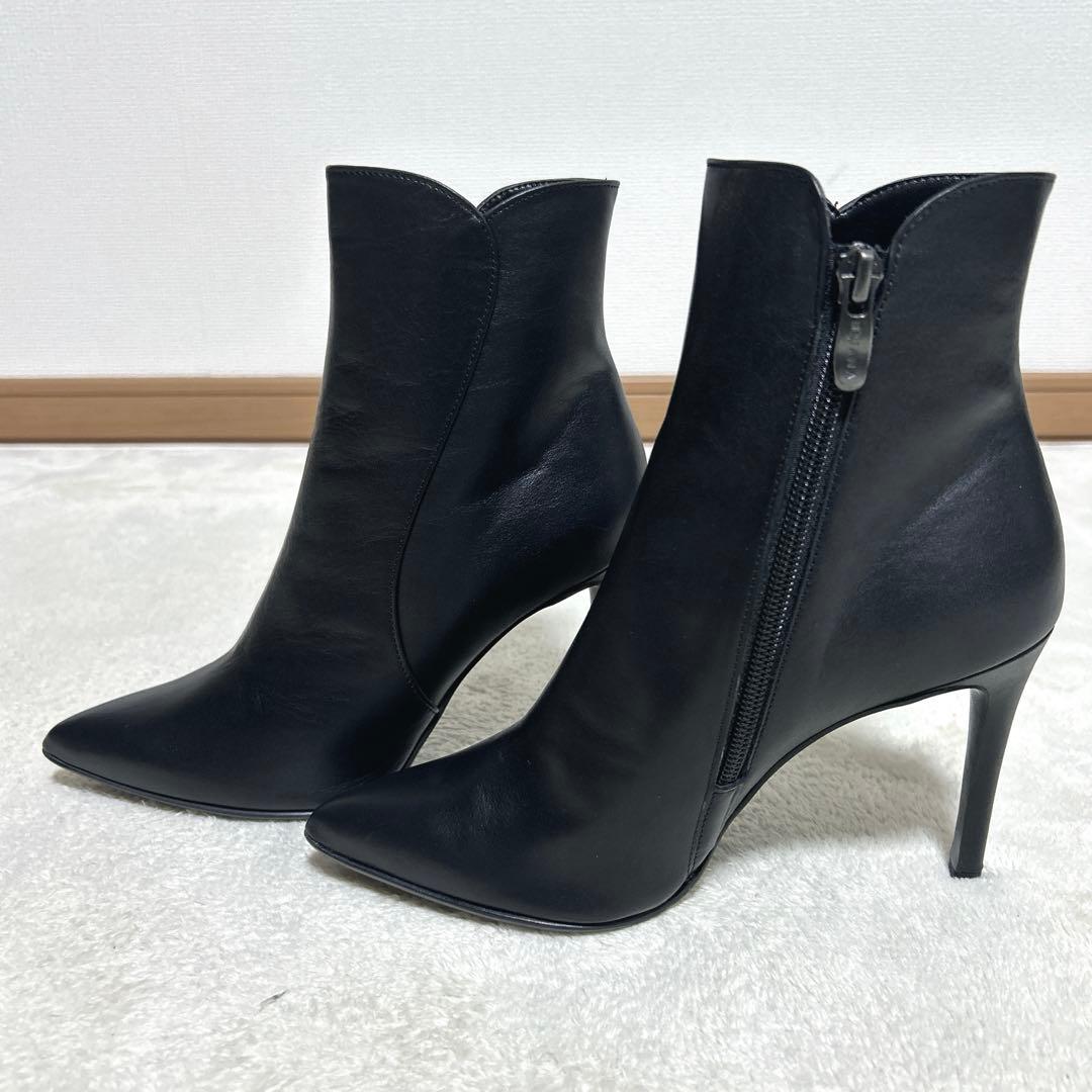 ✨試着のみ✨ DIANA ショートブーツ ポインテッドトゥ レザー 22.5