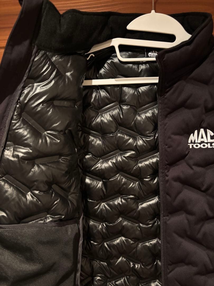 MACTOOLS マックツール シームレスベスト ブラック×ホワイト　Lサイズ