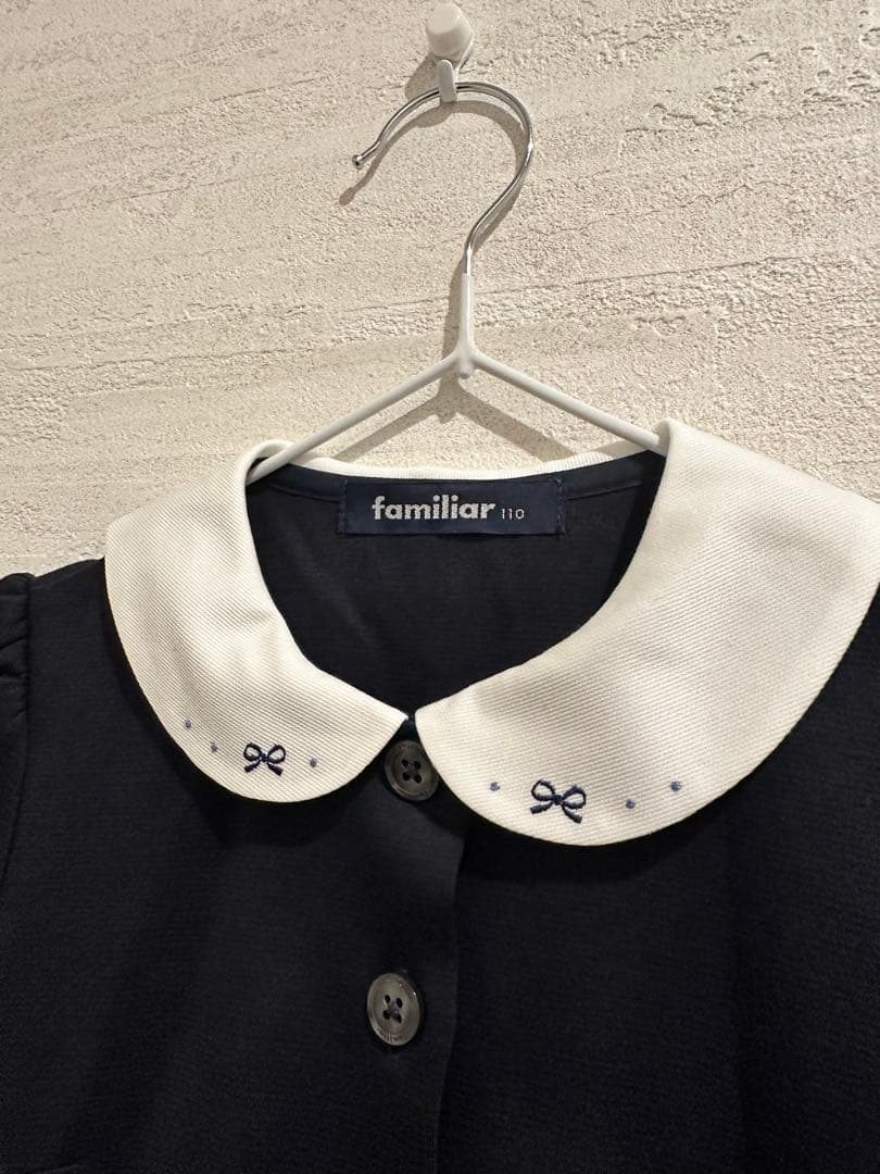 現行モデル　美品　ファミリア　フォーマル　ワンピース　110cm お受験