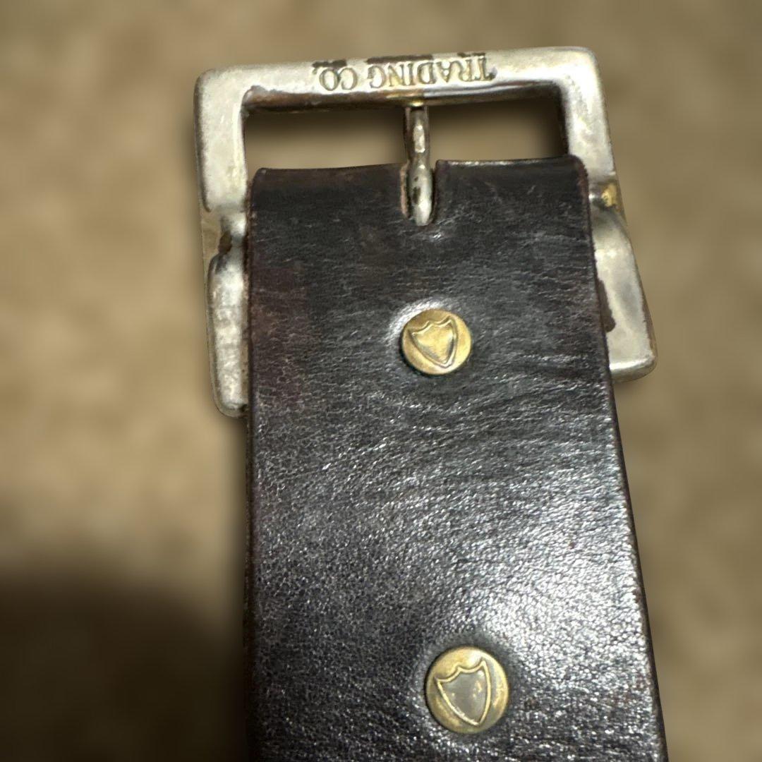 32inch ターコイズ　HTC レザースタッズベルト　エンドオンリー