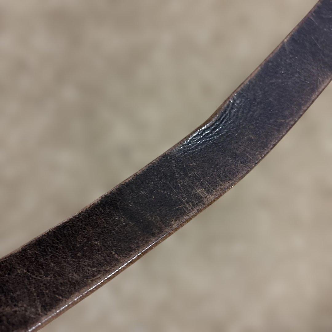 32inch ターコイズ　HTC レザースタッズベルト　エンドオンリー