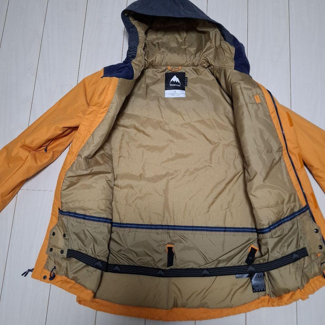 BURTON スノーボードウェア Lサイズ オレンジ、イエロー/グレー、デニム