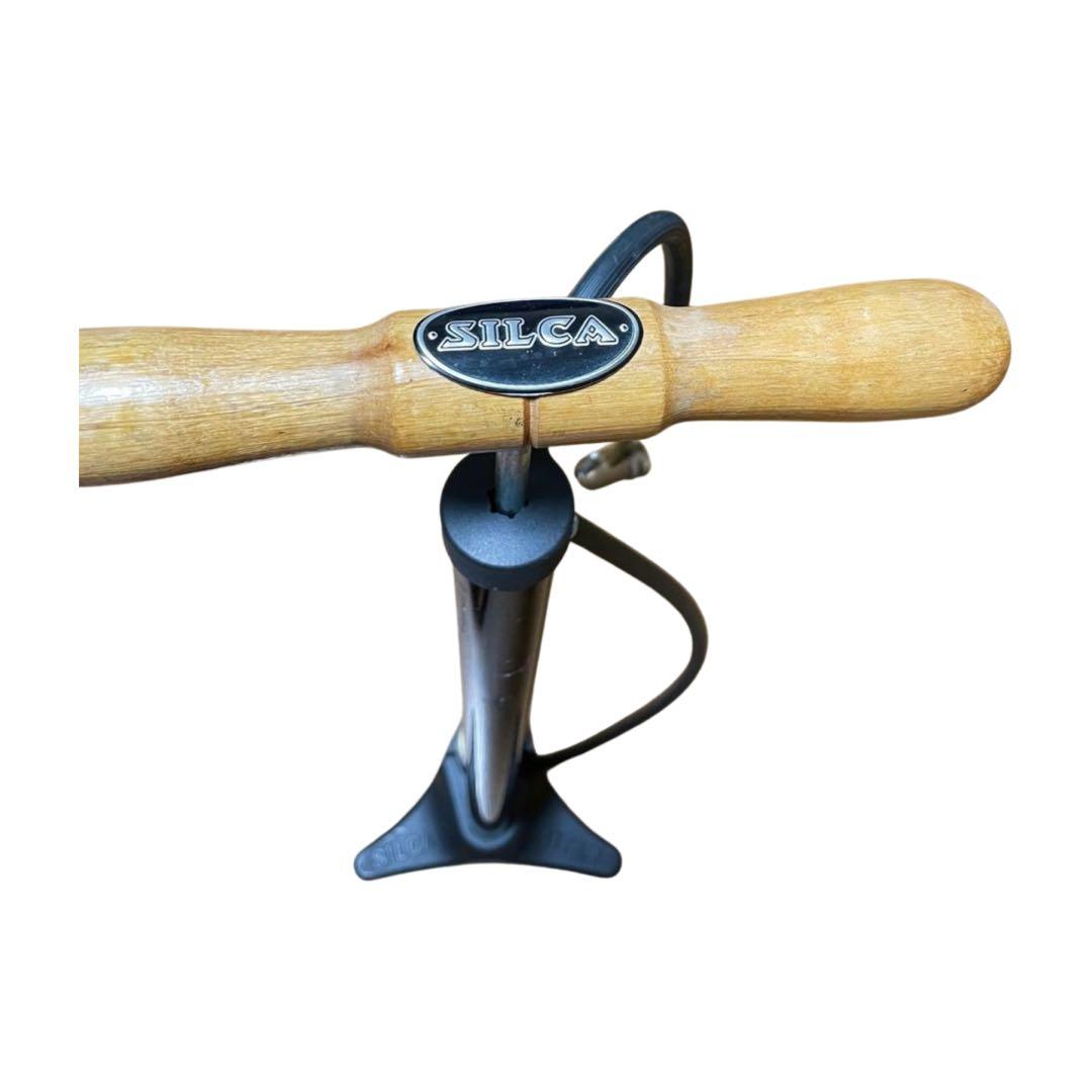 アヒル　SILCA フロアポンプ イタリア製 メーター付き