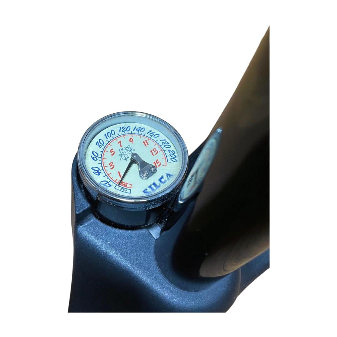 アヒル　SILCA フロアポンプ イタリア製 メーター付き