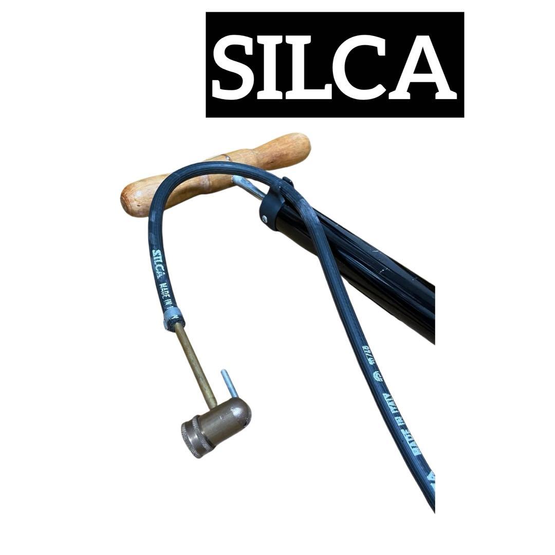 アヒル　SILCA フロアポンプ イタリア製 メーター付き