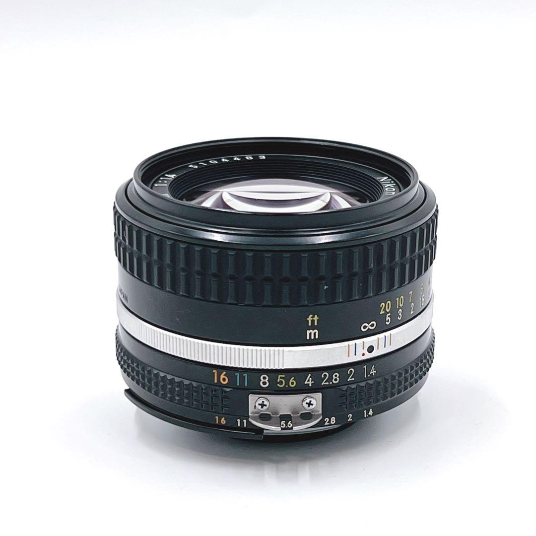 【極美品】 Nikkor Ai 50mm f1.4フィルムカメラ用レンズ