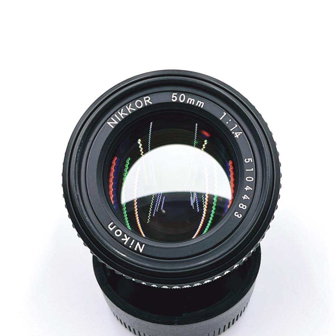【極美品】 Nikkor Ai 50mm f1.4フィルムカメラ用レンズ