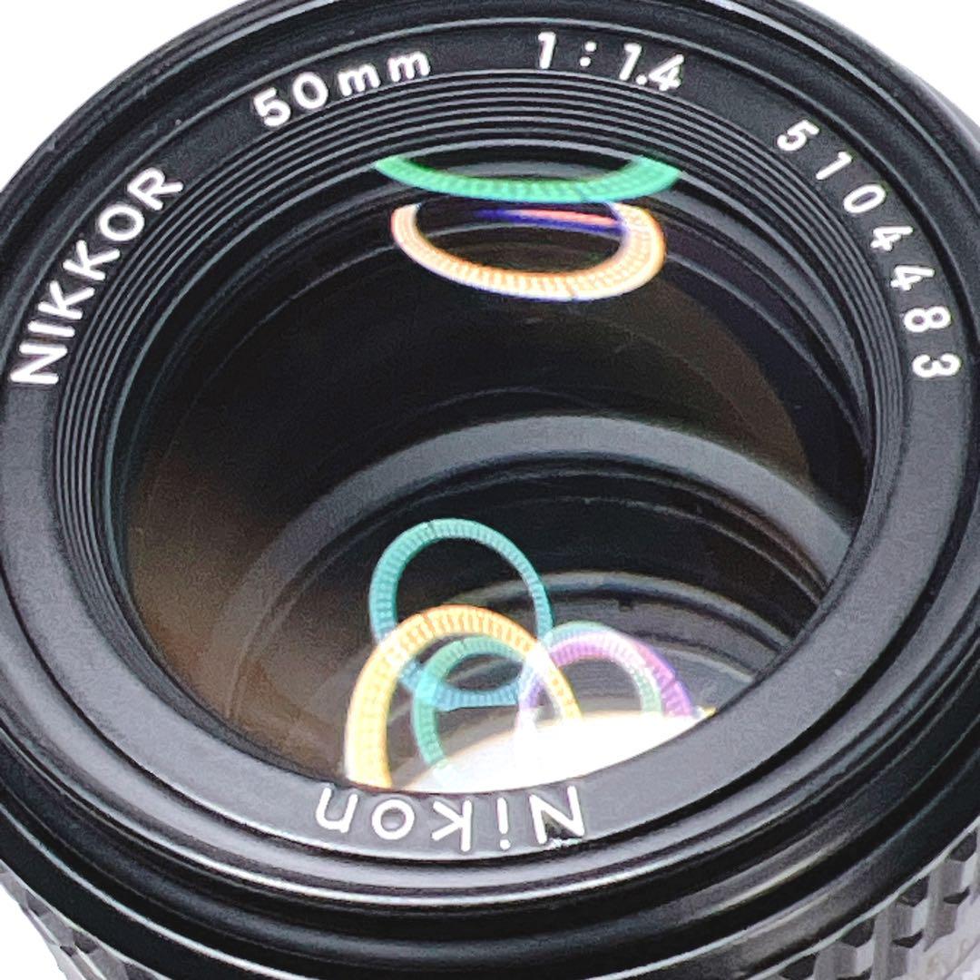 【極美品】 Nikkor Ai 50mm f1.4フィルムカメラ用レンズ