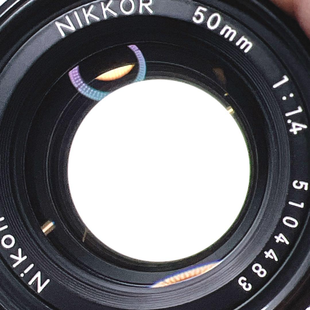【極美品】 Nikkor Ai 50mm f1.4フィルムカメラ用レンズ