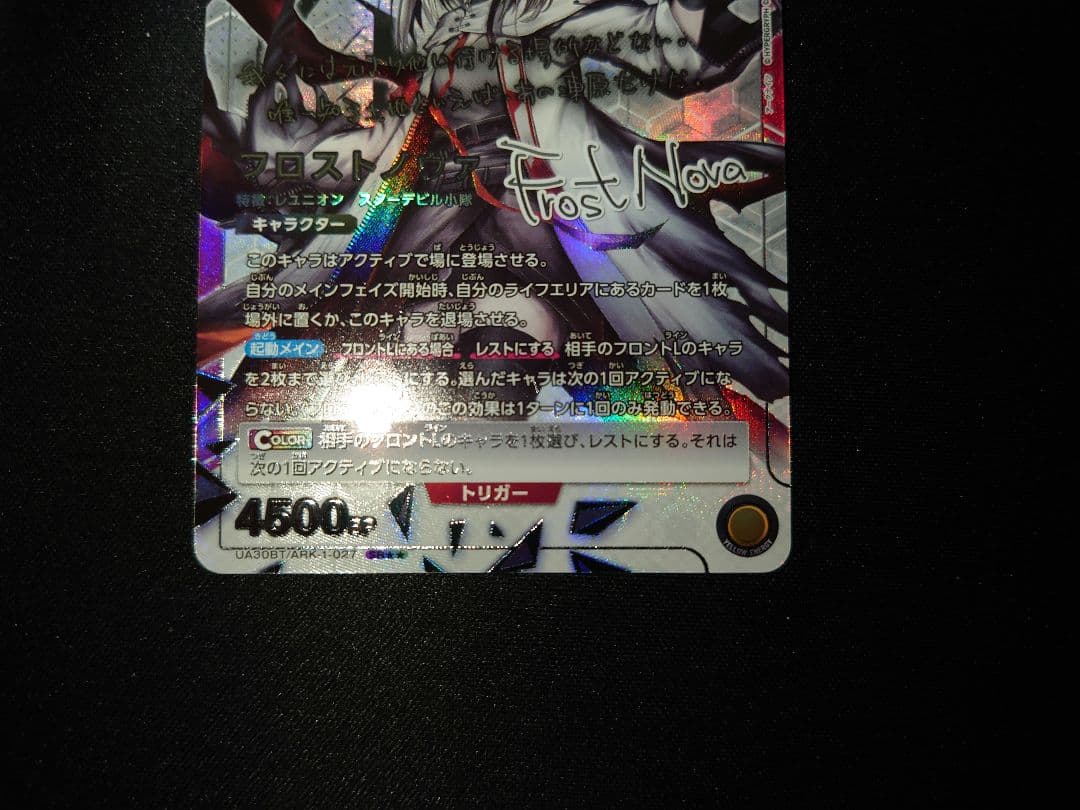 ユニオンアリーナ　アークナイツ　フロストノヴァ　SR星2　サイン