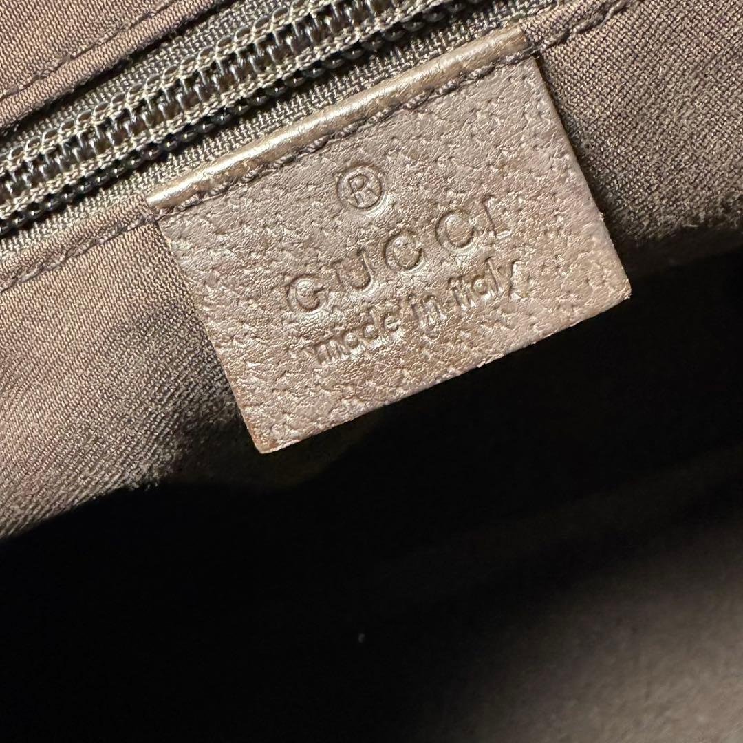 グッチ GG キャンバス レザー ショルダーバッグ メッセンジャー