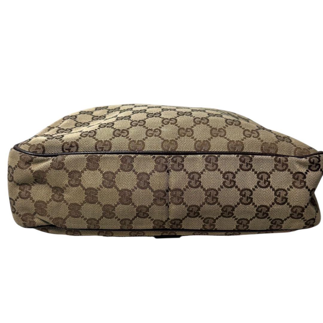 グッチ GG キャンバス レザー ショルダーバッグ メッセンジャー
