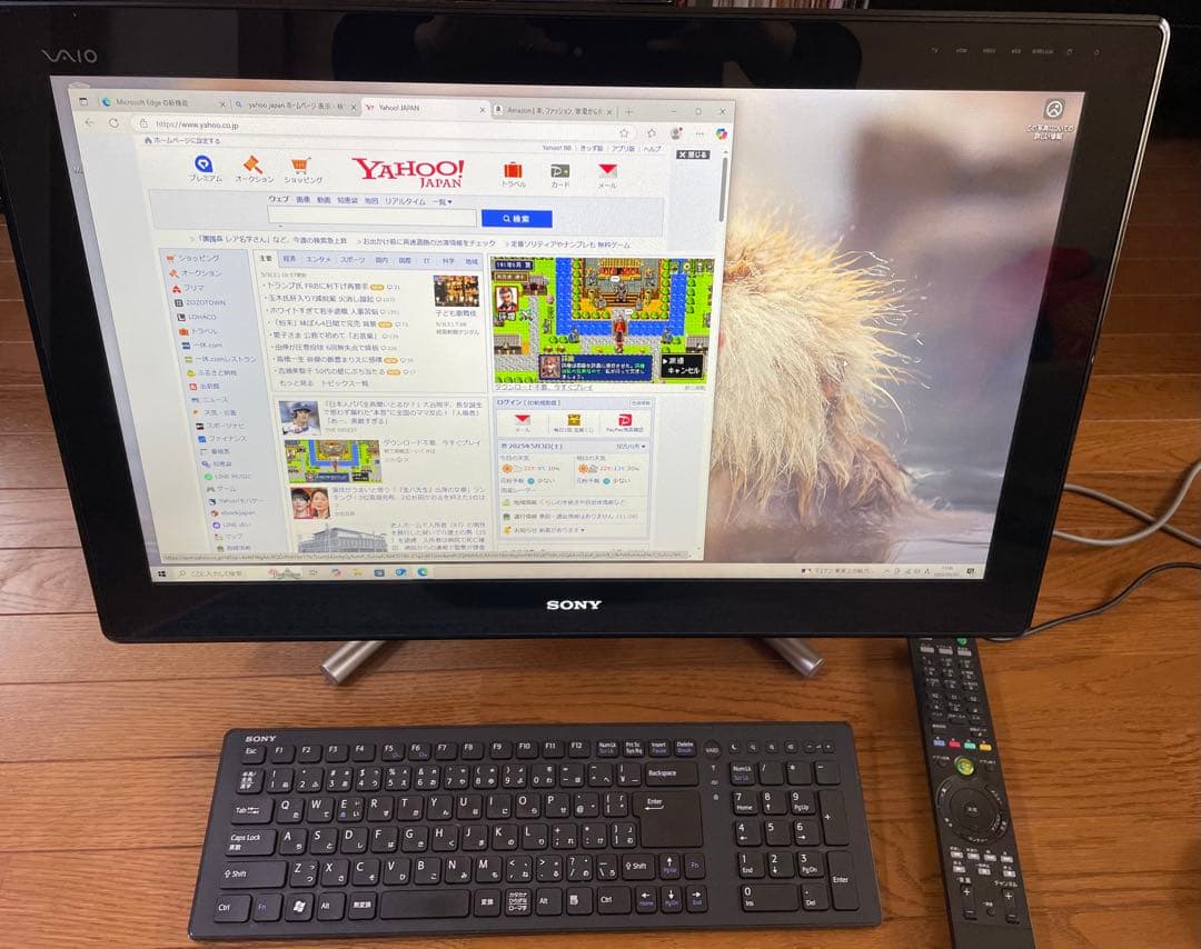 SONY VAIO デスクトップPC 大画面 VPCL24AJ SSD換装済