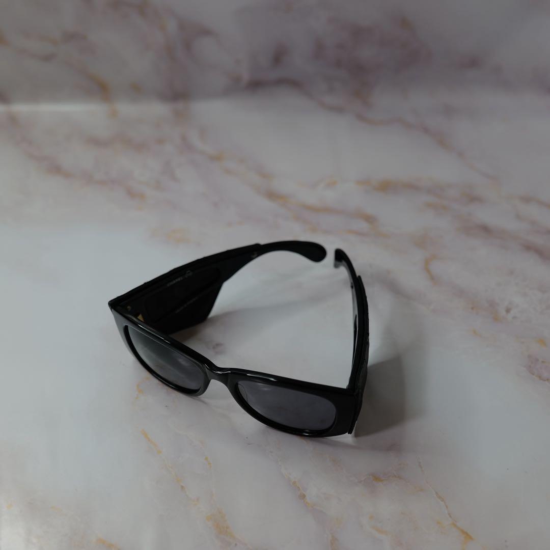 CHANEL シャネル ヴィンテージ レザー サングラス Y2K 1988 レア