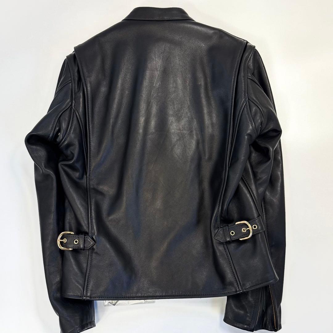 【未使用タグ付き】KADOYA カドヤ LL シングルライダース 牛革 黒