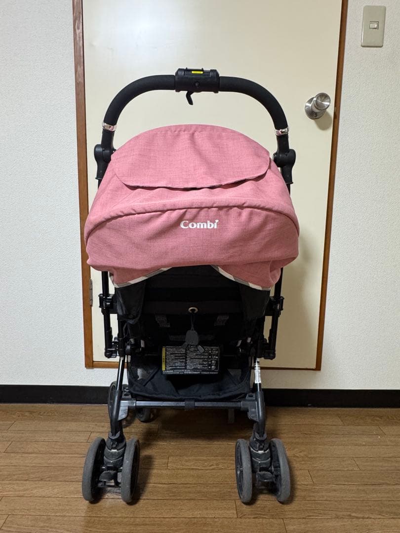 Combi ベビーカー グレー ピンク ストライプ3.18日迄値下げ