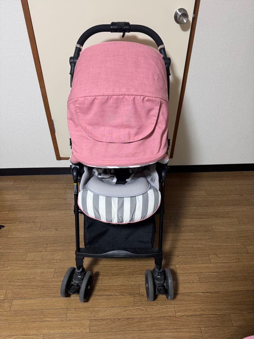 Combi ベビーカー グレー ピンク ストライプ3.18日迄値下げ