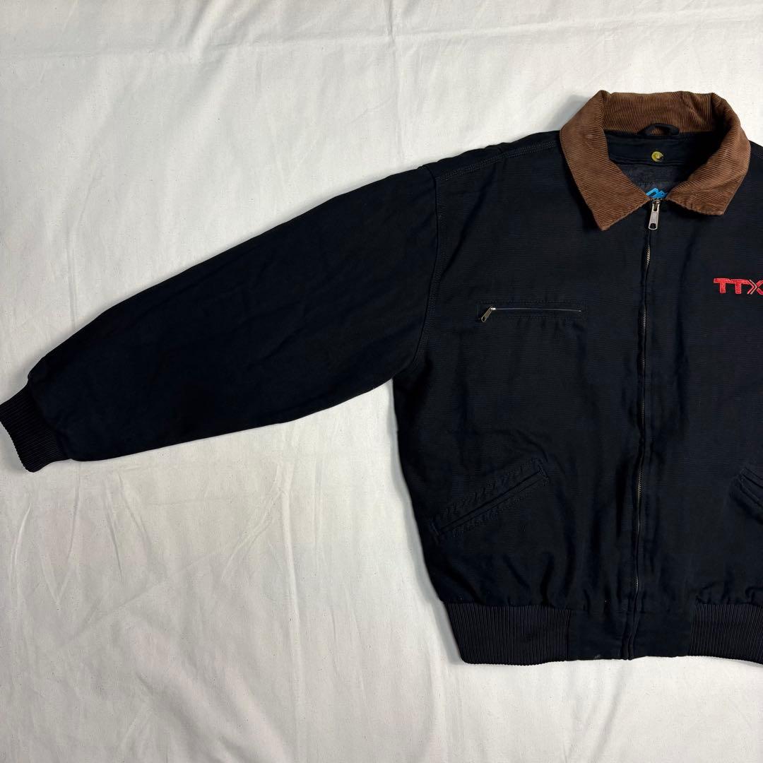 【ゆ】トライマウンテン古着美品黒ダック地デトロイトジャケット短丈 TTXロ