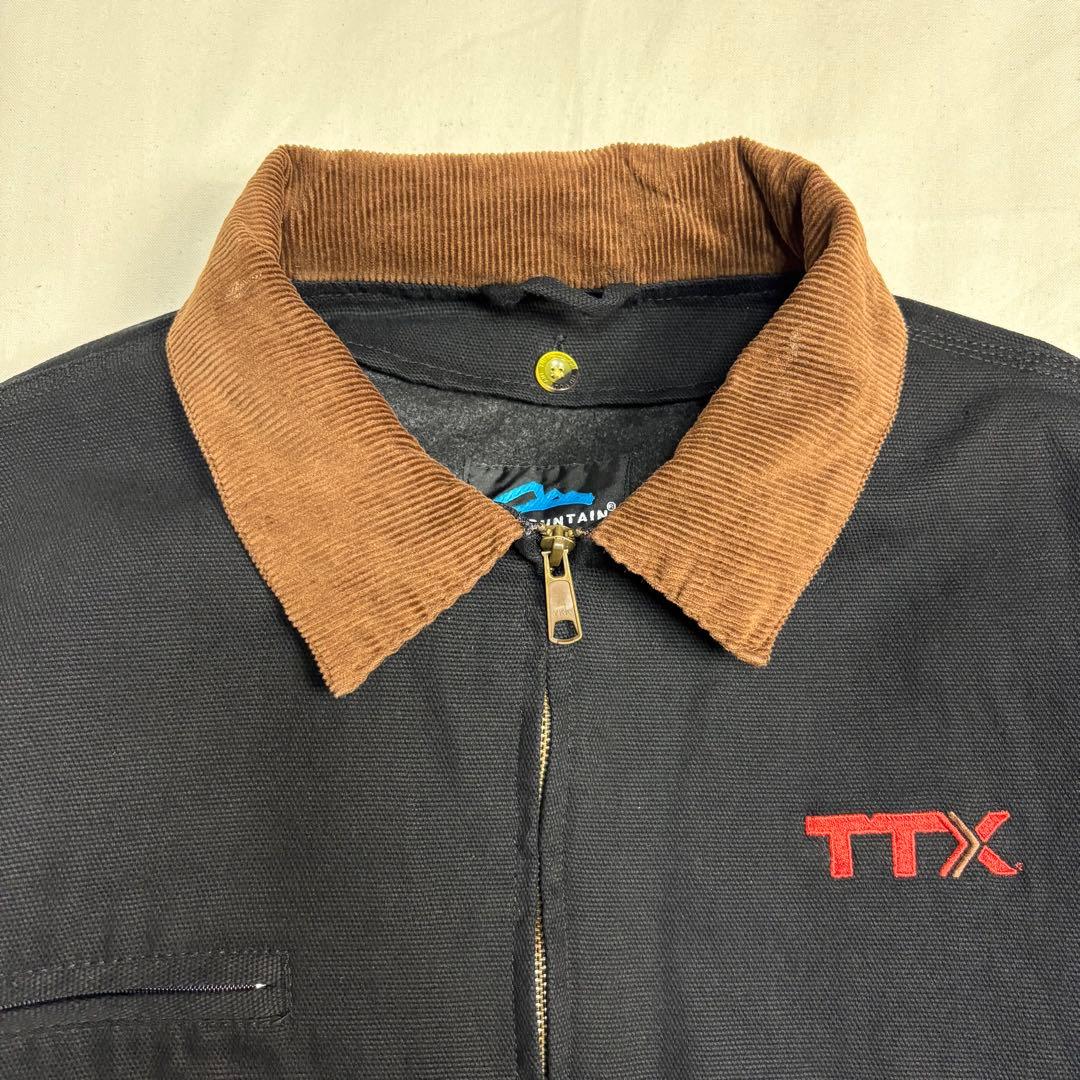 【ゆ】トライマウンテン古着美品黒ダック地デトロイトジャケット短丈 TTXロ