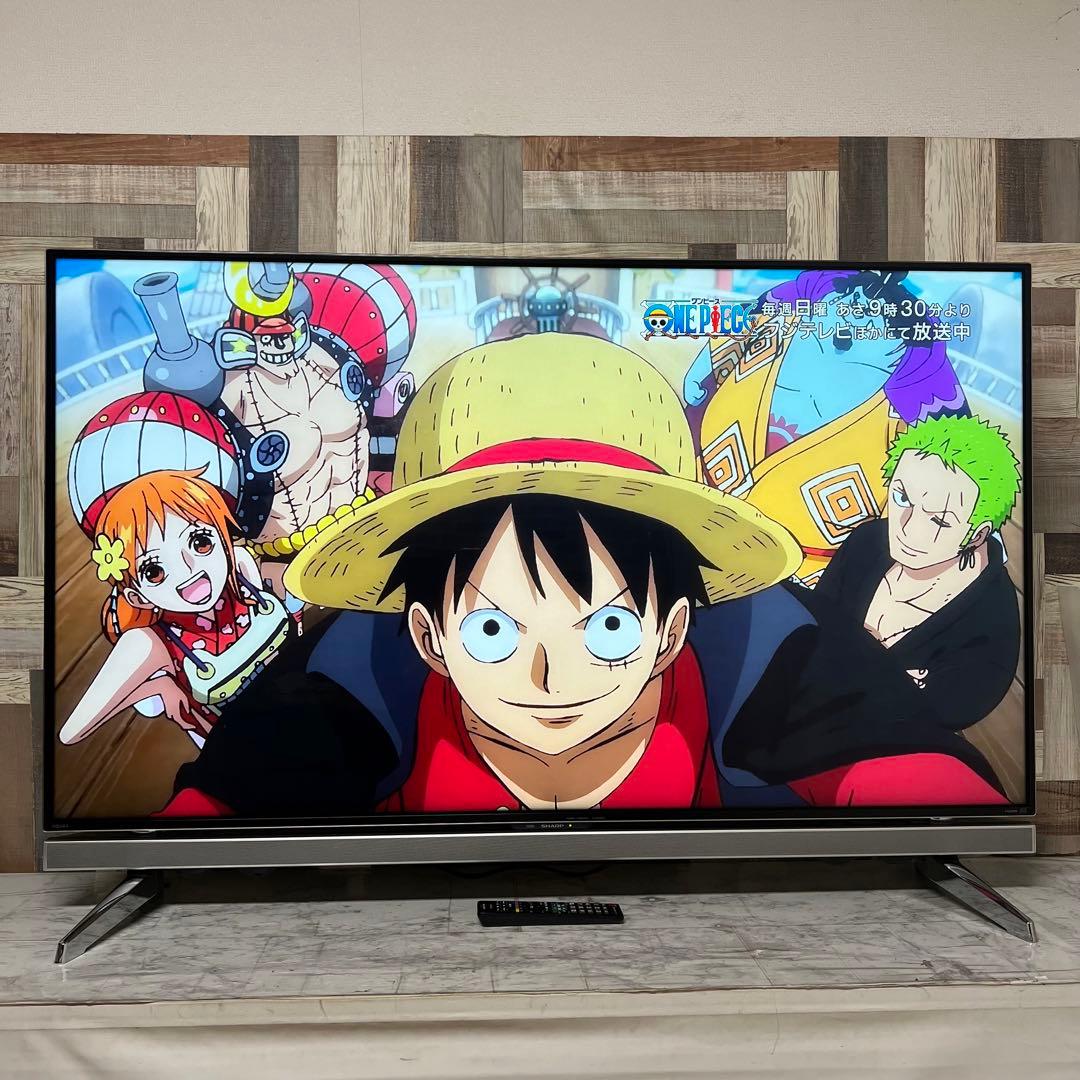 即日受渡❣️全国送料込シャープ 60V4Kテレビ YouTube.U-NEXT視聴