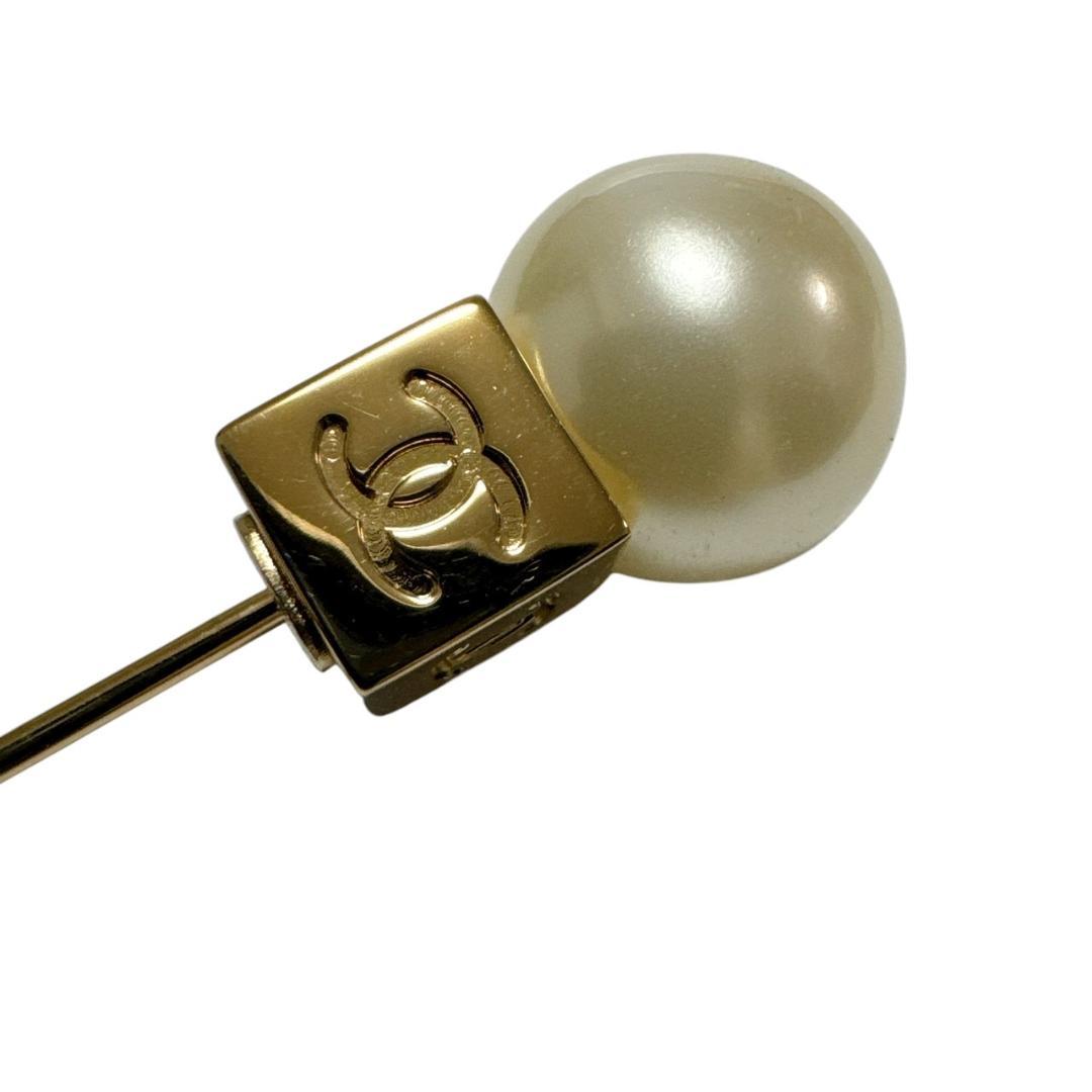 CHANEL　シャネル　パール　ピンブローチ　美品　COCO　ブローチ