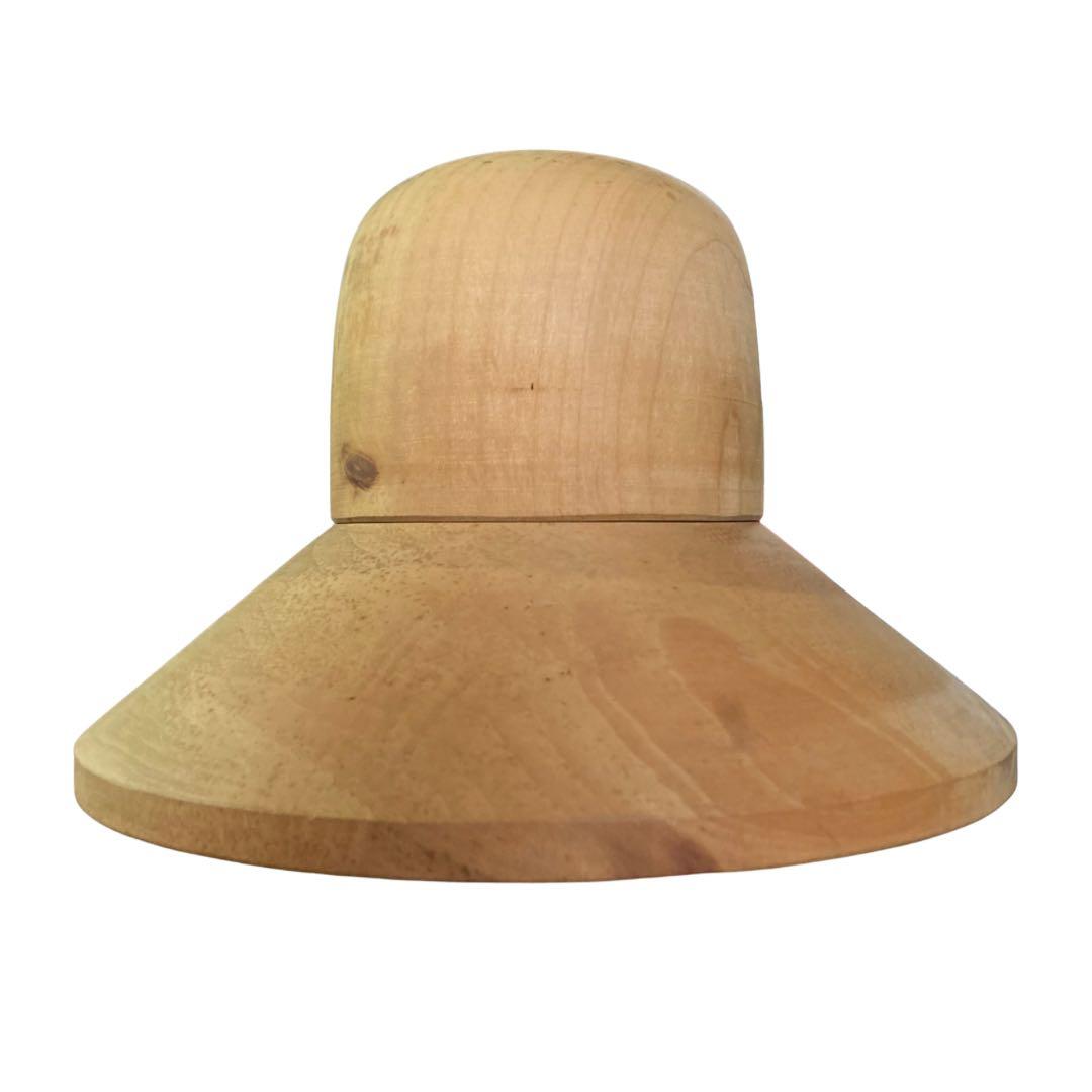 帽子の型 帽子木型 56 大丸角クラウン ブリム 帽子