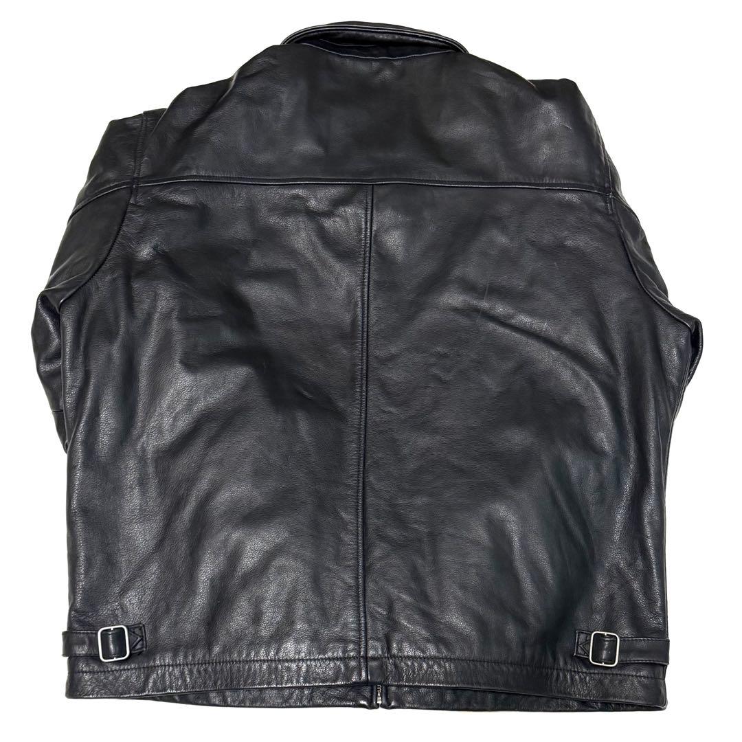 M*様 90s OLD GAP 牛革 レザージャケット L 紺タグ キルティング