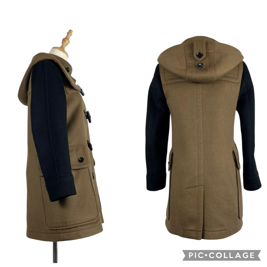 【美品】BURBERRY BRIT★ダッフルコート　メガチェック　バイカラー