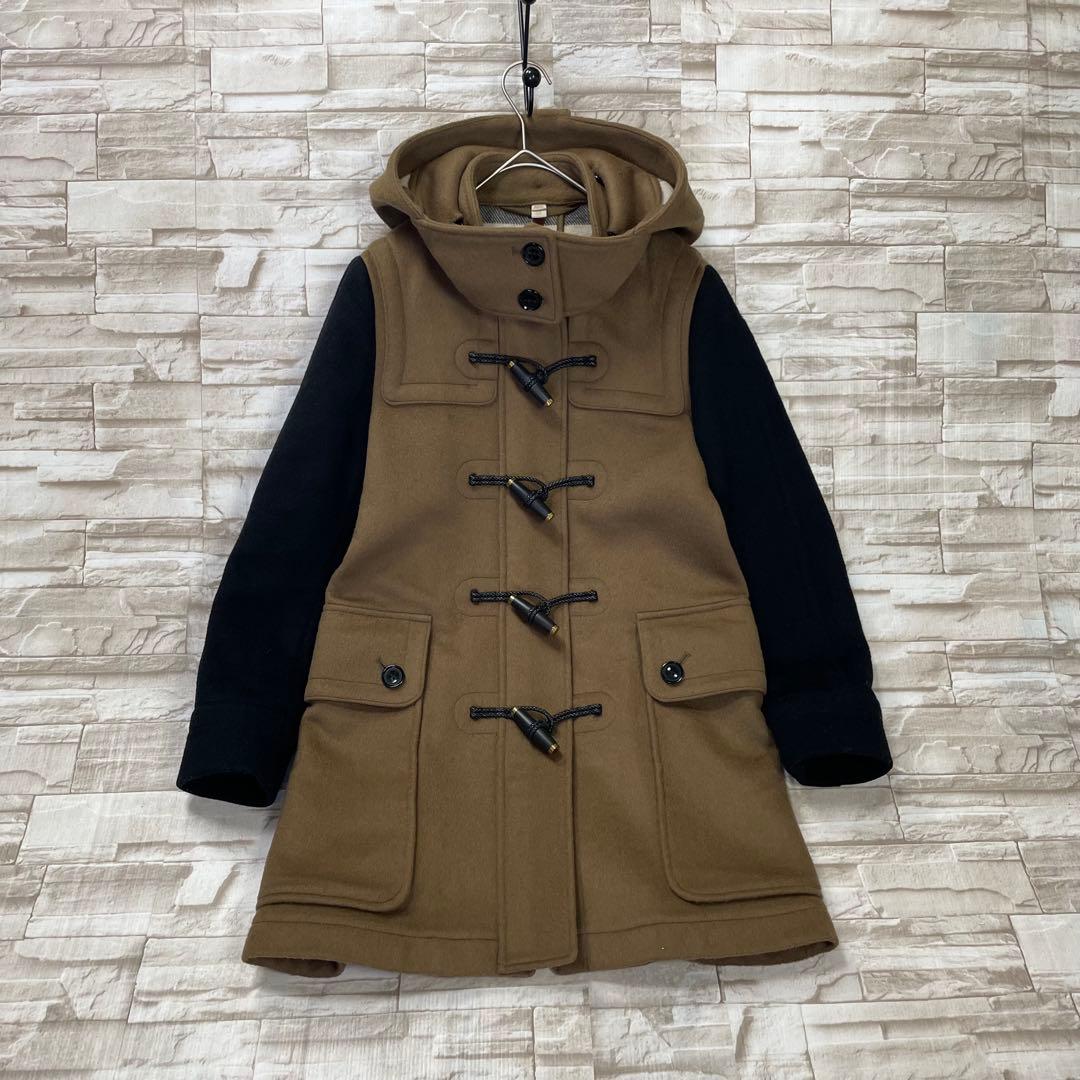 【美品】BURBERRY BRIT★ダッフルコート　メガチェック　バイカラー