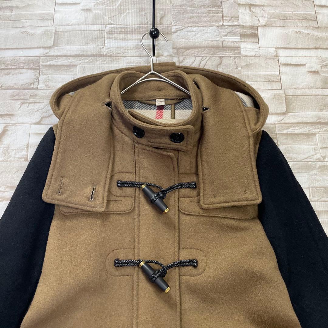 【美品】BURBERRY BRIT★ダッフルコート　メガチェック　バイカラー