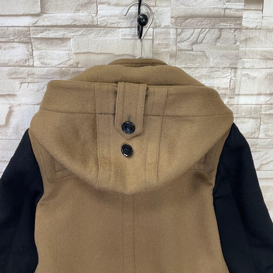 【美品】BURBERRY BRIT★ダッフルコート　メガチェック　バイカラー