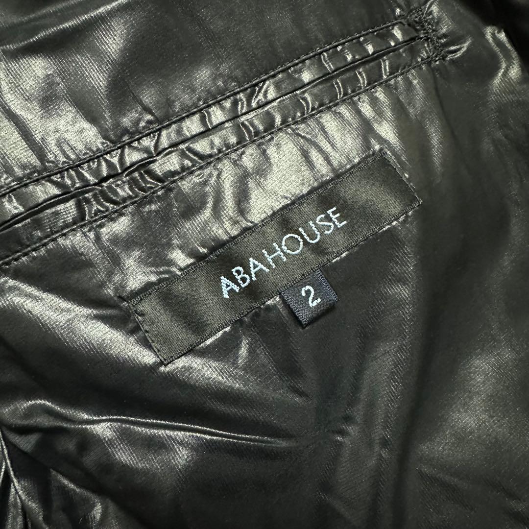 00s Y2K archive 光沢 ファー ダウン ライダースジャケット M