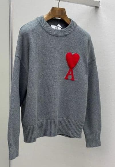 ✨ アミパリ Ami Paris ポロシャツ セーター グレー