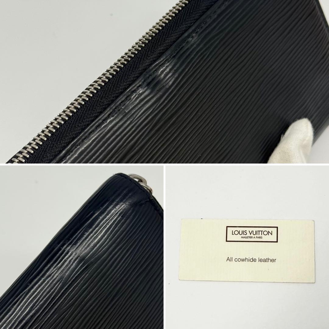 美品 ルイヴィトン エピ 新型 現行型 ジッピーウォレット 長財布 ノワール 黒