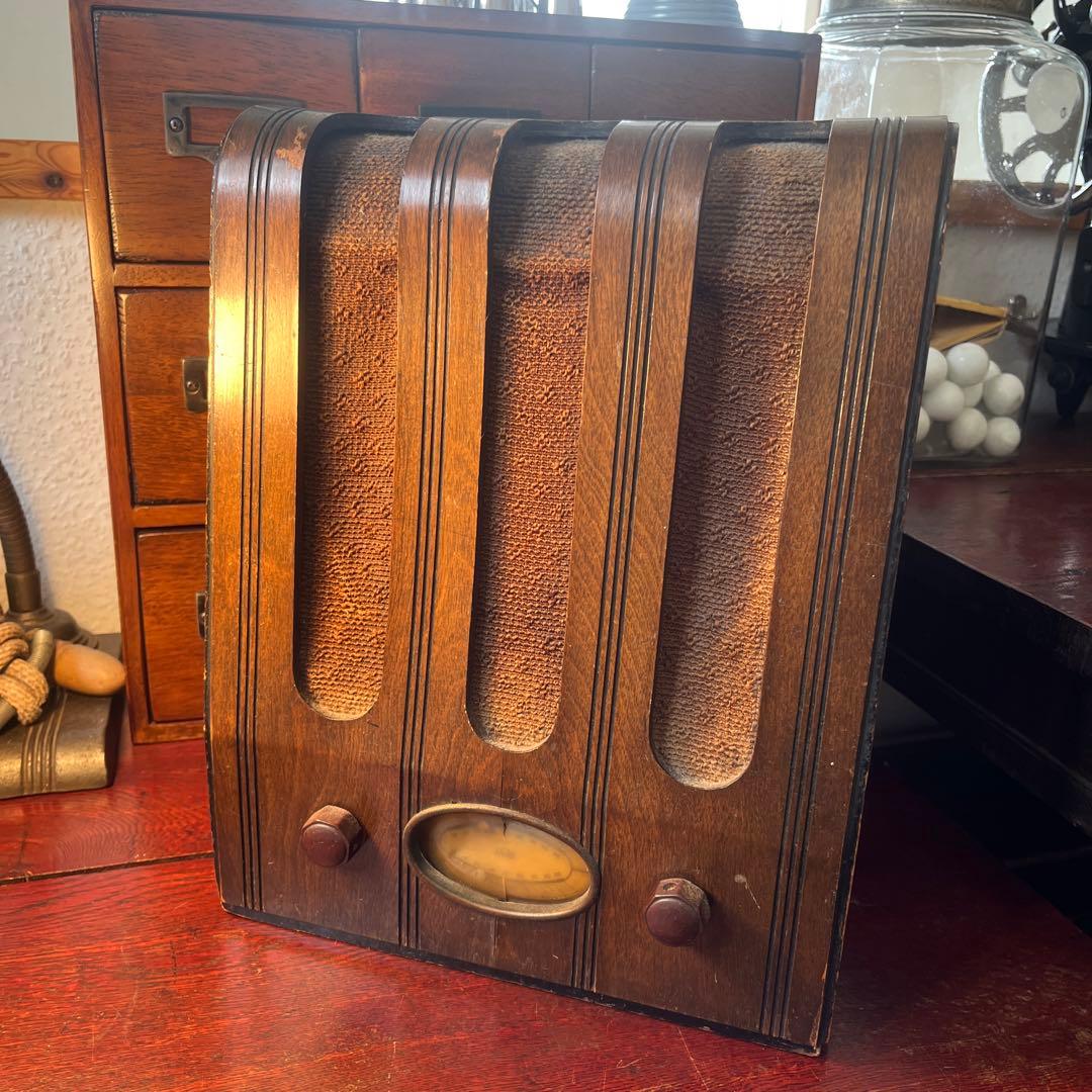 昭和レトロ アンティーク 古道具 真空管ラジオ SHARP 戦前期 ジャンク