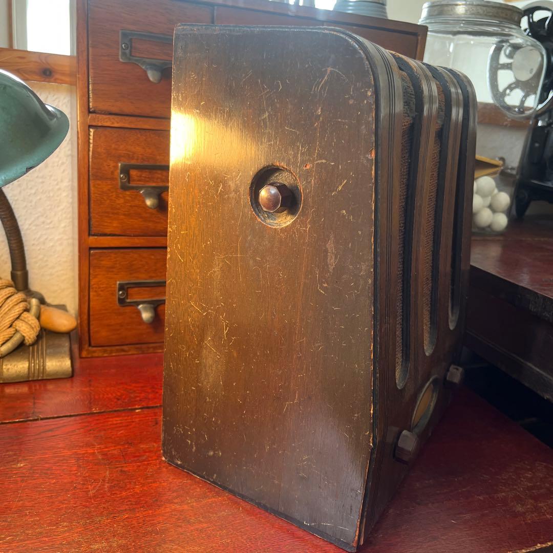 昭和レトロ アンティーク 古道具 真空管ラジオ SHARP 戦前期 ジャンク