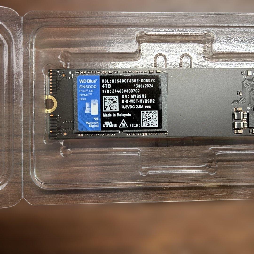 【正常100％】4TB SSD WD Blue SN5000 NVMe ②