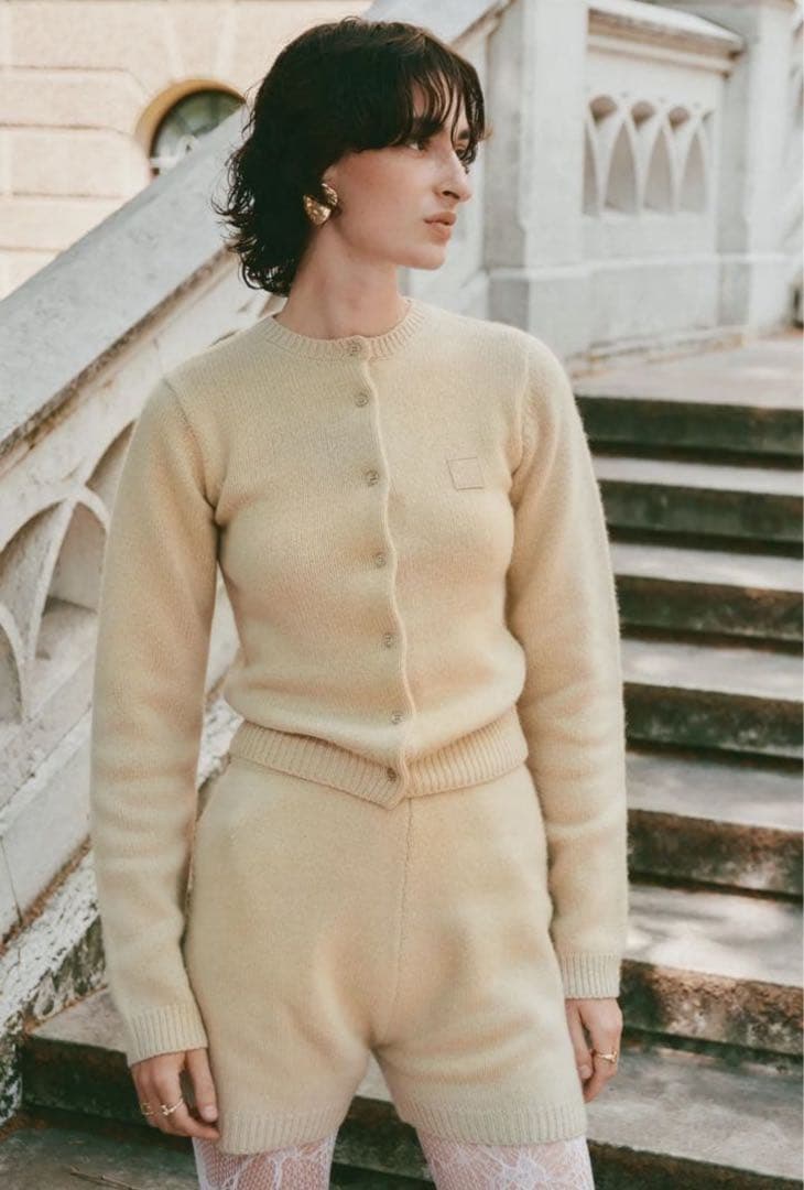 トップス Eaphi CONPACT LOGO KNIT CARDIGAN